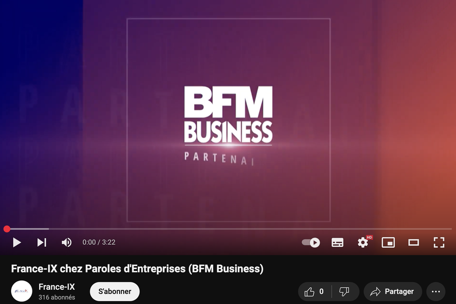 Franck SIMON, notre Président, au micro de Vincent TOURAINE, pour Paroles d'Entreprises, de BFM Business